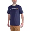Image de Carhartt Core Logo T-Shirt S/S - T-Shirt, Marineblau, XS