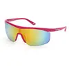 Image de Skechers Eyewear Femme SE6106 Lunettes de soleil, Shiny Violet/Gradient or Mirror Violet,