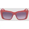 Image de Guess GU7890 Lunettes Shiny Red 55/17/140 pour femme, Rouge brillant