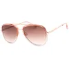 Image de Guess Sunglasses One Size Rose Moderne UV Protégé Full Frame Lunettes de Soleil Femmes Fashion-Conscious