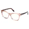 Image de Tom Ford FT 5909-B 072 Lunettes de vue Rose clair brillant/couleur Havane