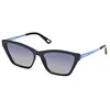 Image de Skechers SE6286 Lunettes de Soleil pour Femme, Shiny Black (Noir), Taille Unique