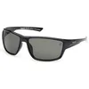 Image de Timberland TB00003 Lunettes de Soleil Homme, Lunettes de Soleil Décontractées Légères, Forme Lentille Rectangulaire, Étui Inclus, Verres Vert Polarisé, Noir Brillant