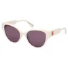 Image de Max & Co. Lunettes de Soleil MO0095 21A shiny white 54/18/140 Femme