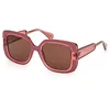 Image de Max & Co. Lunettes de Soleil MO0096 74E shiny dark pink 52/20/140 Femme
