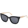 Image de SKECHERS SE00040 Lunettes de soleil unisexes, noir brillant, 140