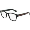 Image de Lunettes de Vue Gucci GG0927O Black Green Logo 49/19/145 homme