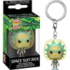 Image de Space Suit Rick: Funk o Pocket Pop! Mini-Figural Keychain & 1 Cartoon Themed Trading Card Bundle (45419)