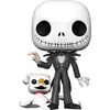 Image de Funko Pop! Disney Christmas-10 Nightmare Before Christmas Jack Skellington with Zero - Disney: The Nightmare Before Christmas - Figurine en Vinyle à Collectionner - Idée de Cadeau - Movies Fans