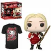 Image de Squad 2021 POP! & Tee Box Harley Quinn Diamond Glitter Collection Funko Pop ! Ensemble figurine en vinyle et boîte t-shirt