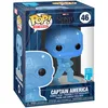 Image de Funko Pop! Artist Series: Marvel Infinity Saga - Object - Cap America - Blue - Avengers - Figurine en Vinyle à Collectionner - Comprend une Boite de Protection en Plastique de Première Qualité