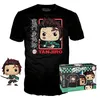 Image de Funko Pop! & Tee: Demon Slayer - Tanjiro - (BL) - L - Large - (L) - T-Shirt - Vêtements avec Une Figurine en Vinyle à Collectionner - Idée de Cadeau - Jouets et Top à Manches Courtes pour Les Adultes