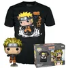 Image de Funko Pop! & Tee: Naruto Run - Naruto Run Run - Metallic - Small - (S) - T-Shirt - Vêtements avec Une Figurine en Vinyle à Collectionner - Idée de Cadeau - Jouets et Top à Manches Courtes Les Hommes
