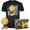 Image de Funko Pop! & Tee: DBZ - Majin Vegeta - Brille dans Le Noir - Medium - T-Shirt - Vêtements avec Une Figurine en Vinyle à Collectionner - Idée de Cadeau - Jouets et Top à Manches Courtes Les Hommes