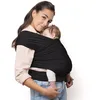 Image de Boba Wrap Echarpe De Portage, Black   Le Modèle Original De L’Echarpe De Portage Extensible Pour Les Bébés, Parfaite Pour Les Nouveau-Nés Et Enfants Pesant Jusqu’à 16 kg